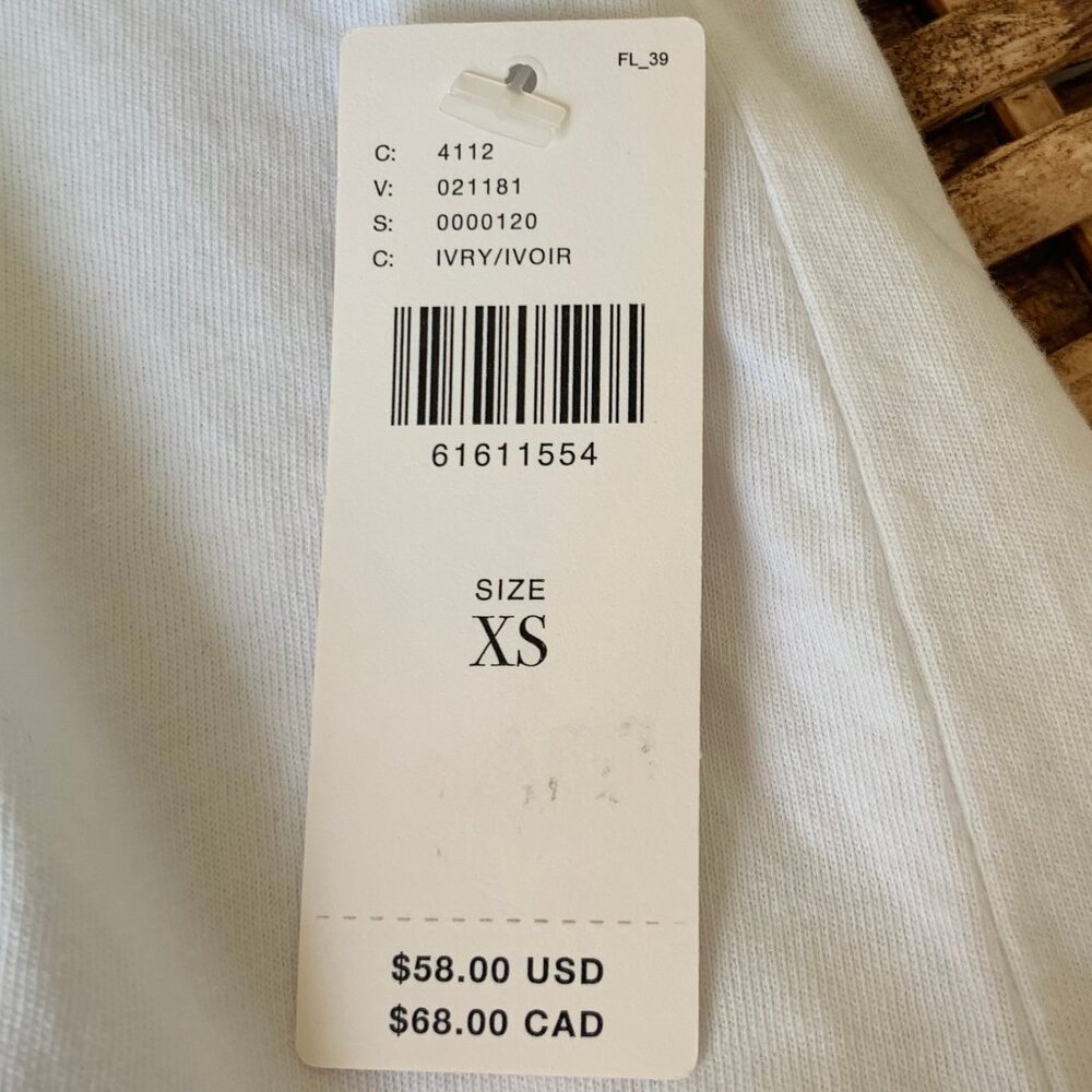 NWT! Anthropologie Maeve White Graphic Tee London-Paris-Milan, Size XS - Picture 8 of 8